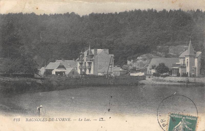 Carte postale ancienne Bagnoles De L'Orne - Le Lac