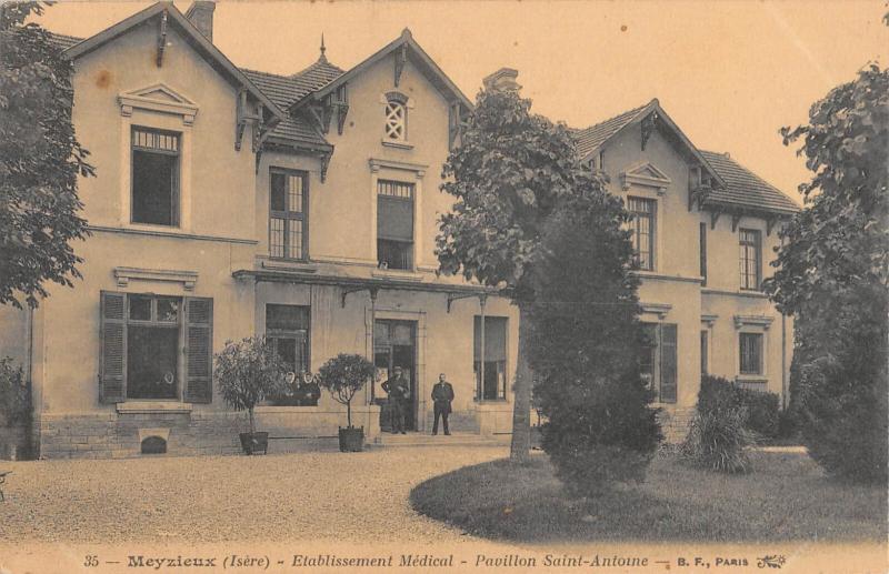Carte postale ancienne Meyzieux - Etablissement Medical - Pavillon Saint Antoine à Meyzieu