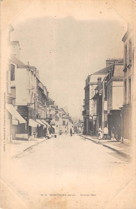 Carte postale ancienne Mortagne - Grande Rue