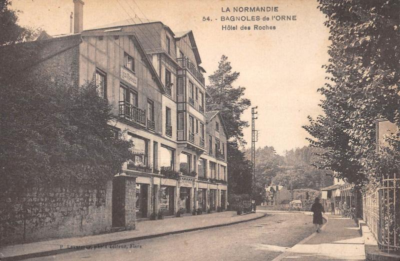 Carte postale ancienne Bagnoles De L'Orne - Hotel Des Roches