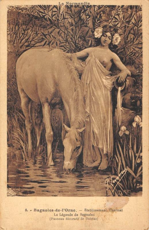 Carte postale ancienne Bagnoles De L'Orne - La Legende De Bagnoles