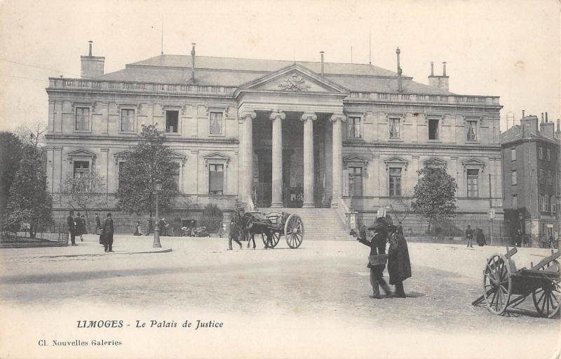 Carte postale ancienne Limoges - Le Palais Du Justice à Limoges