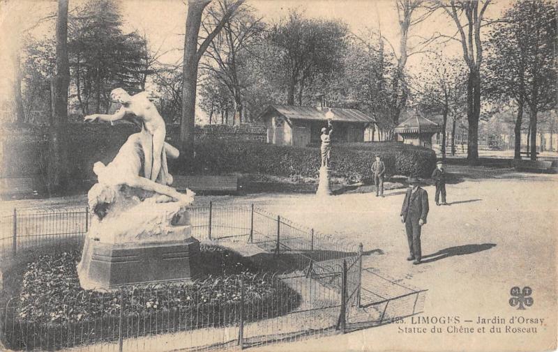 Carte postale ancienne Limoges - Jardin D'Orsay à Limoges