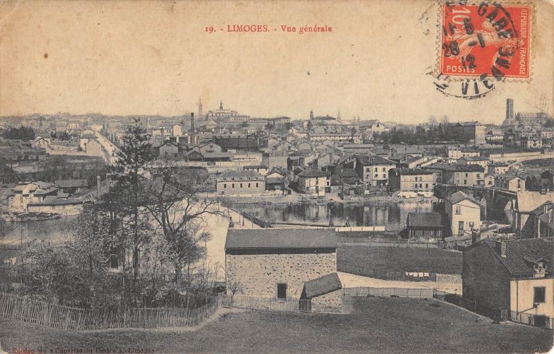 Carte postale ancienne Limoges - Vue Generale à Limoges