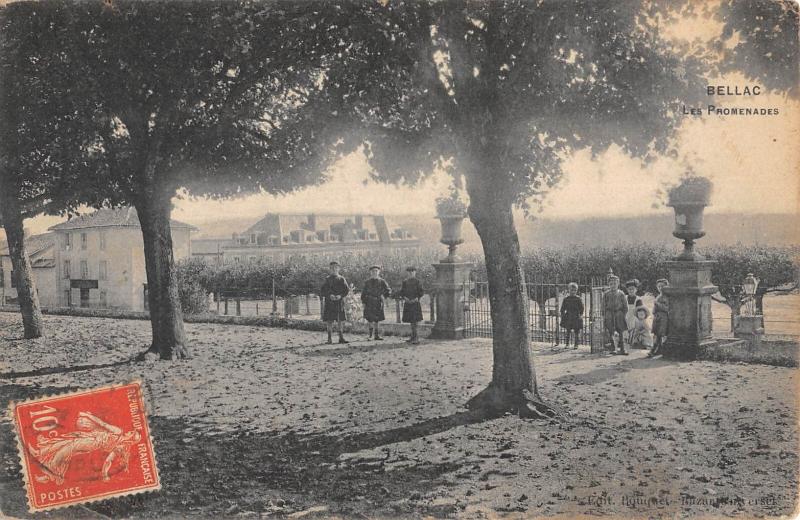 Carte postale ancienne Bellac /LES Promenades à Bellac
