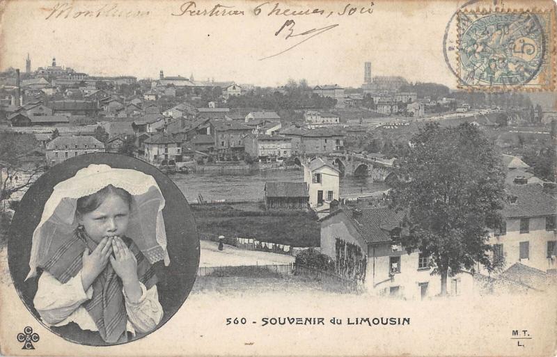 Carte postale ancienne Souvenir Du Limousin