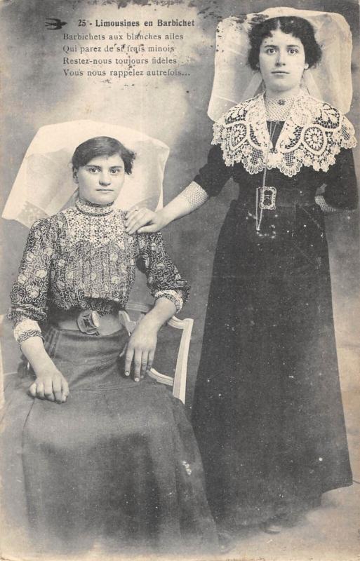 Carte postale ancienne Limousines En Barbichet