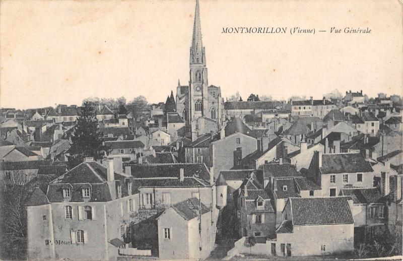 Carte postale ancienne Montmorillon - Vue Generale à Montmorillon