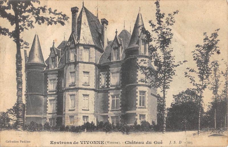 Carte postale ancienne Environs De Vivonne /CHATEAU Du Gue à Vivonne