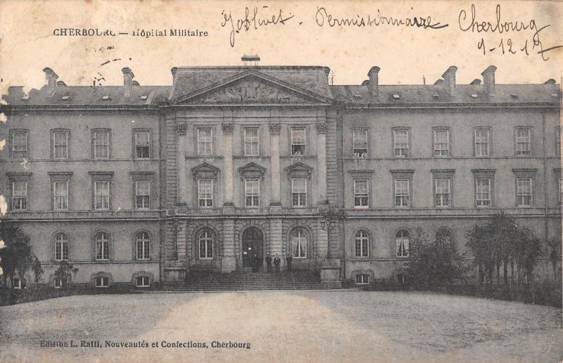 Carte postale ancienne Cherbourg - Hopital Militaire