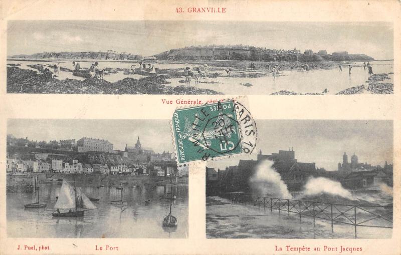 Carte postale ancienne Granville - Vues Multiples à Granville