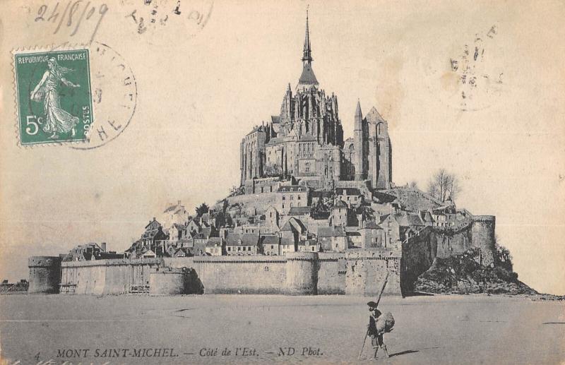 Carte postale ancienne Mont Saint Michel - Cote De L'Est