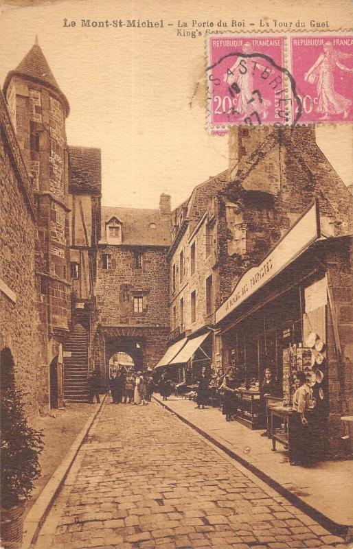 Carte postale ancienne Le Mont Saint Michel - La Porte Du Roi au Mont-Saint-Michel