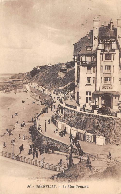 Carte postale ancienne Granville - Le Plat Gousset à Granville