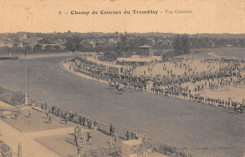 Carte postale ancienne Champ De Courses Du Tremblay - Vue Generale