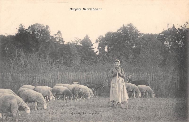 Carte postale ancienne Bergere Berrichonne