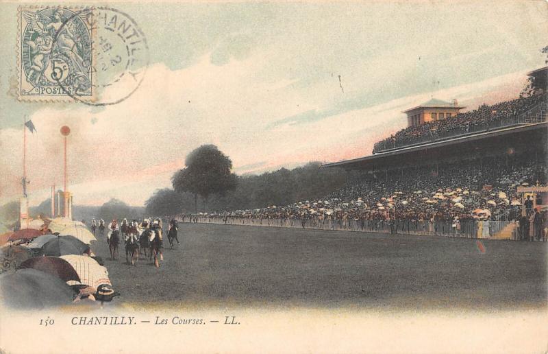 Carte postale ancienne Chantilly - Les Courses à Chantilly