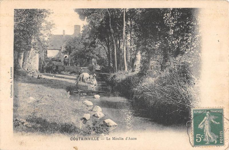 Carte postale ancienne Coutainville - Le Moulin D'Agon