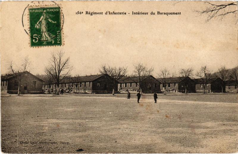 Carte postale ancienne Toul interieur du Baraquement