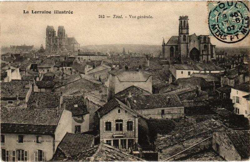 Carte postale ancienne Toul vue generale