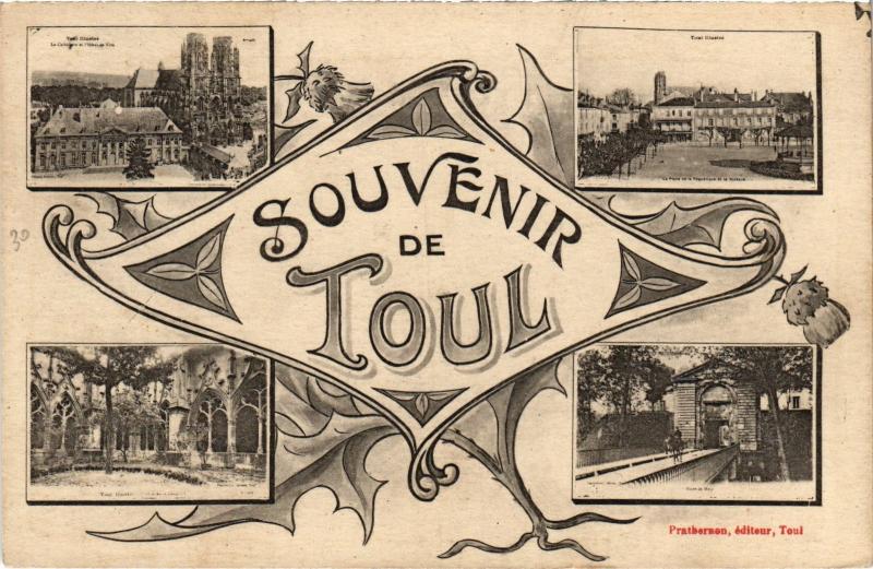 Carte postale ancienne Toul souvenir
