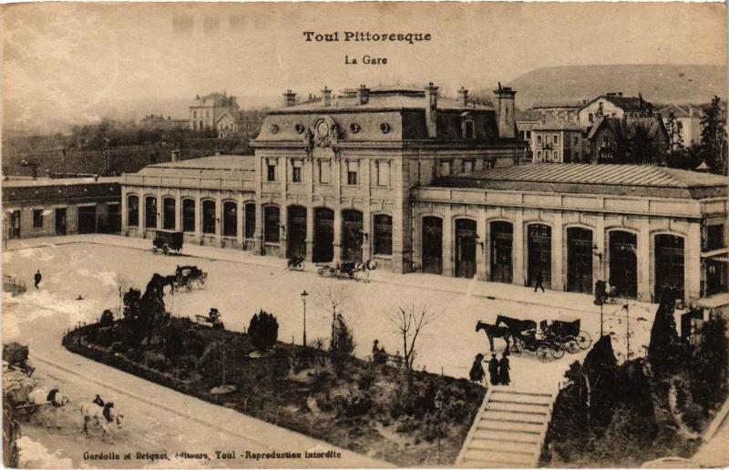 Carte postale ancienne Toul la gare