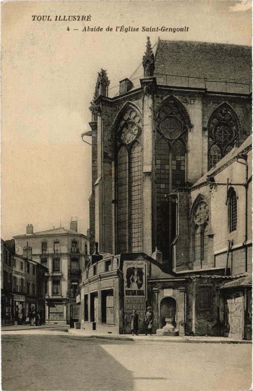 Carte postale ancienne Toul Eglise Saint-Gengoult