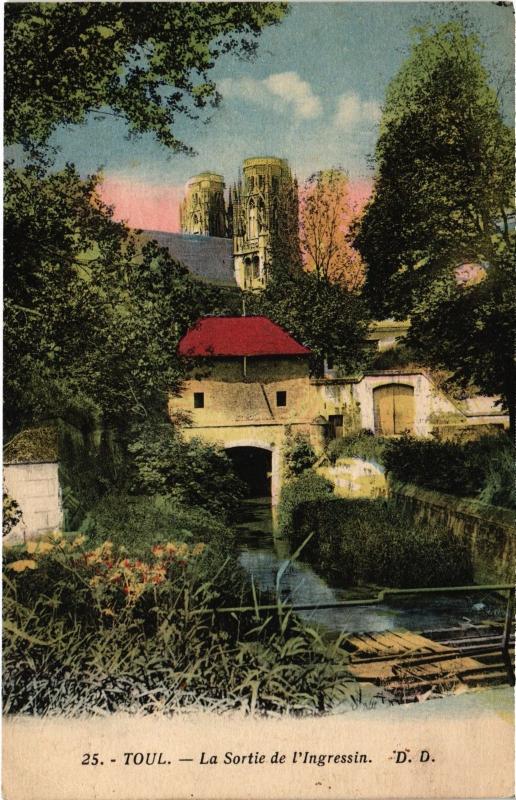 Carte postale ancienne Toul Sortie de l'Ingressin
