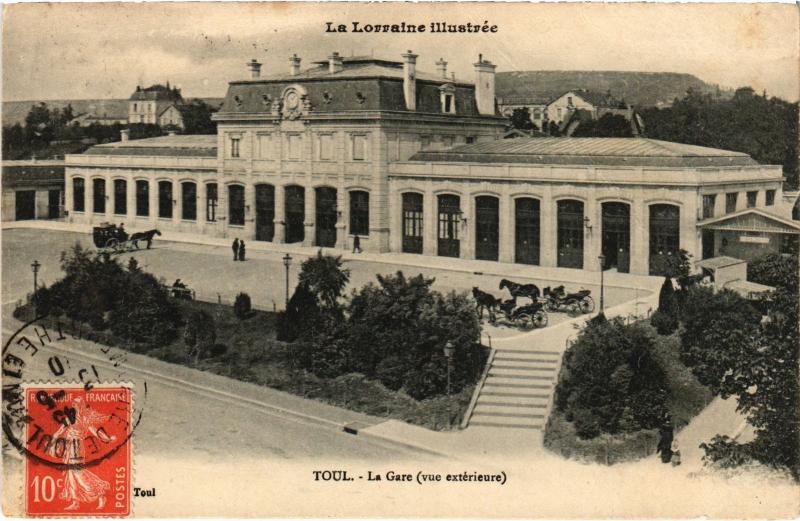 Carte postale ancienne Toul la gare