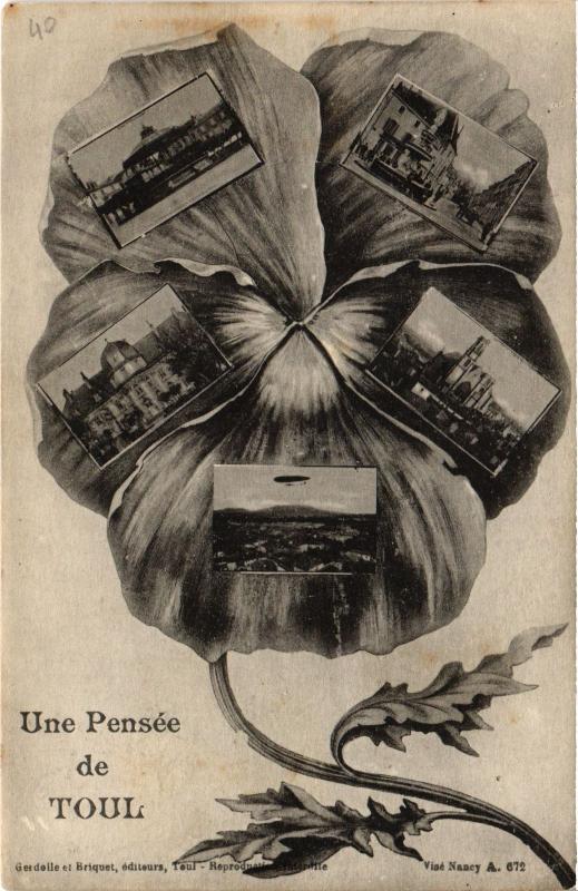 Carte postale ancienne Toul souvenir