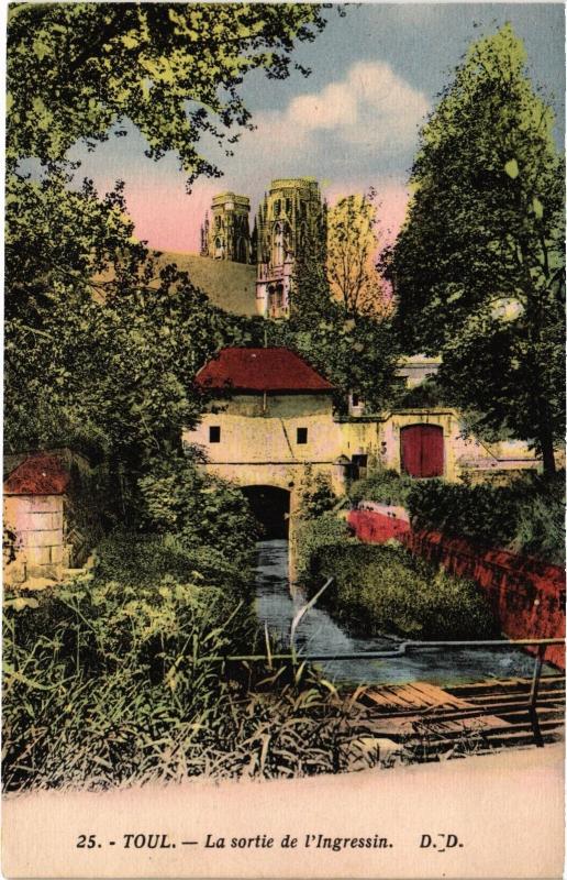Carte postale ancienne Toul la sortie de l'Ingressin