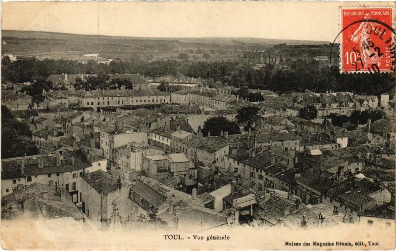 Carte postale ancienne Toul vue generale