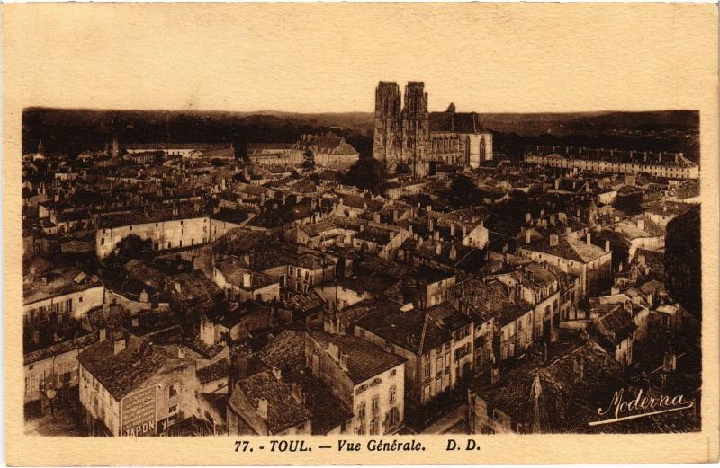 Carte postale ancienne Toul vue generale