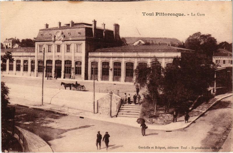 Carte postale ancienne Toul la gare