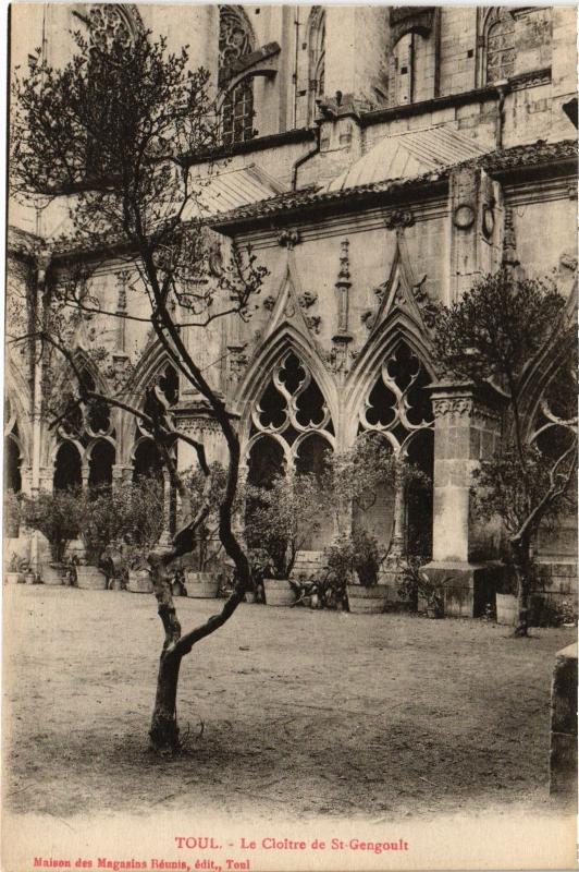 Carte postale ancienne Toul Cloitre de Saint-Gengoult