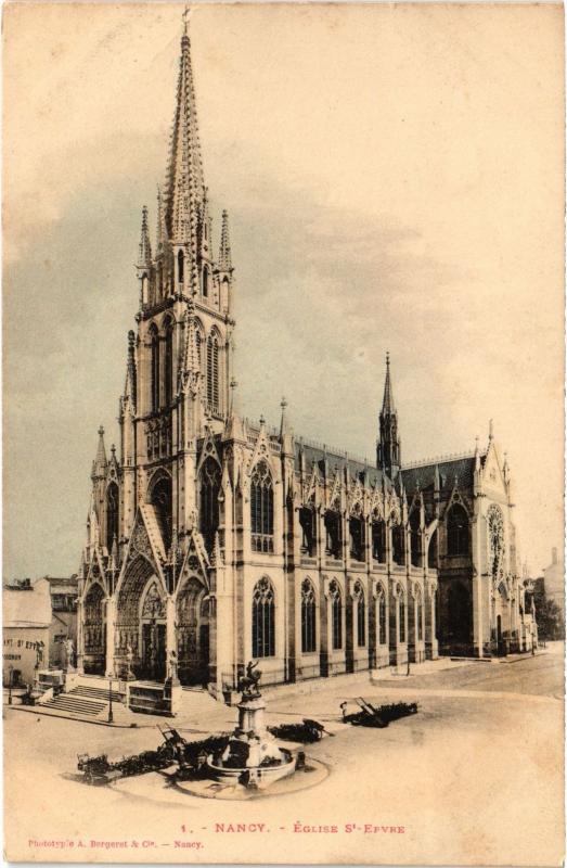 Carte postale ancienne Nancy Eglise Saint-Epvre à Nancy