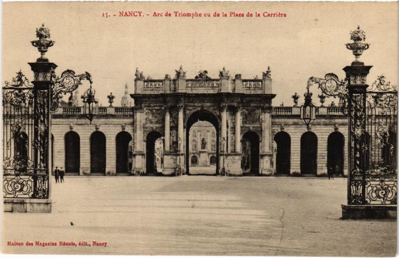 Carte postale ancienne Nancy Arc de Triomphe à Nancy
