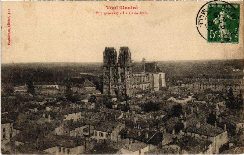 Carte postale ancienne Toul vue generale