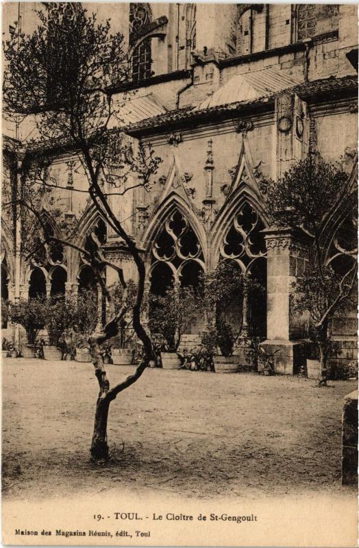 Carte postale ancienne Toul le Cloitre de Saint-Gengoult