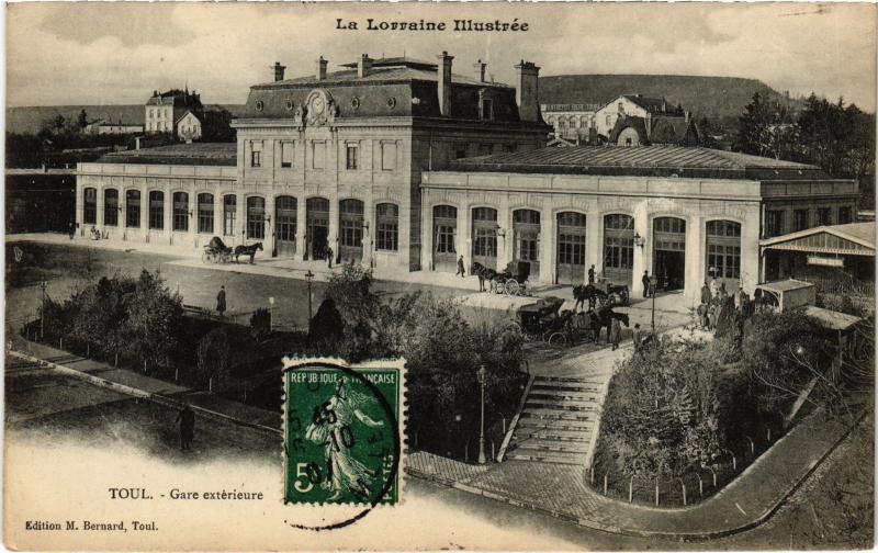 Carte postale ancienne Toul la gare