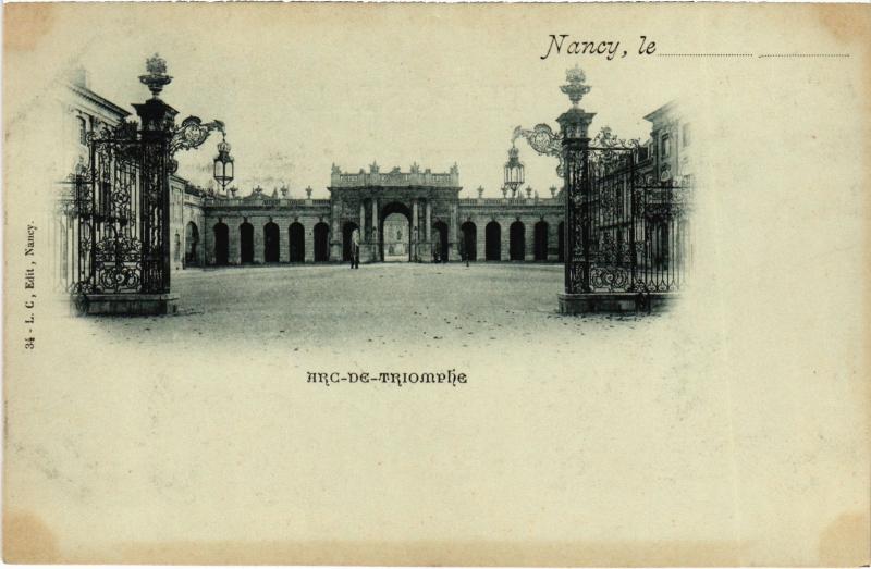 Carte postale ancienne Nancy Arc de Triomphe à Nancy