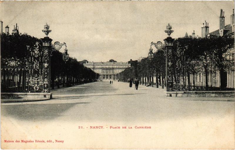 Carte postale ancienne Nancy Place de la Carriere à Nancy
