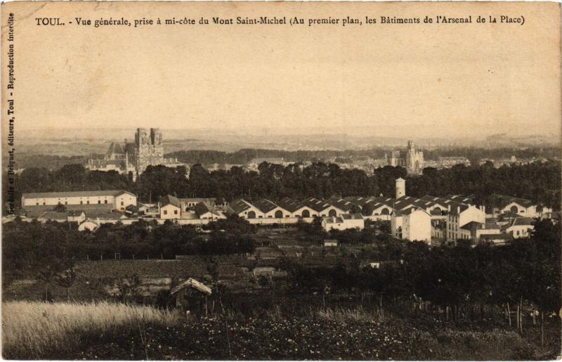 Carte postale ancienne Toul vue generale