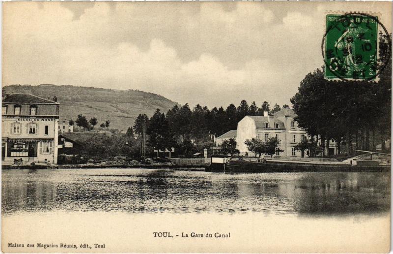 Carte postale ancienne Toul la Gare du canal