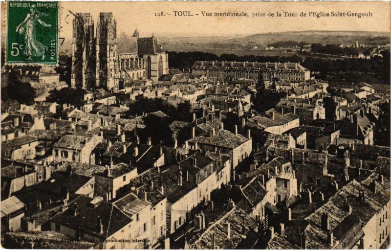 Carte postale ancienne Toul vue meridionale