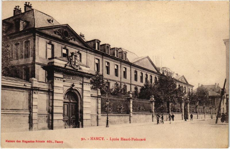 Carte postale ancienne Nancy Lycee Henri Poincare à Nancy