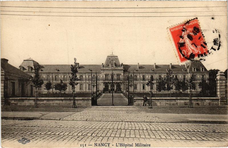 Carte postale ancienne Nancy Hopital Militaire à Nancy