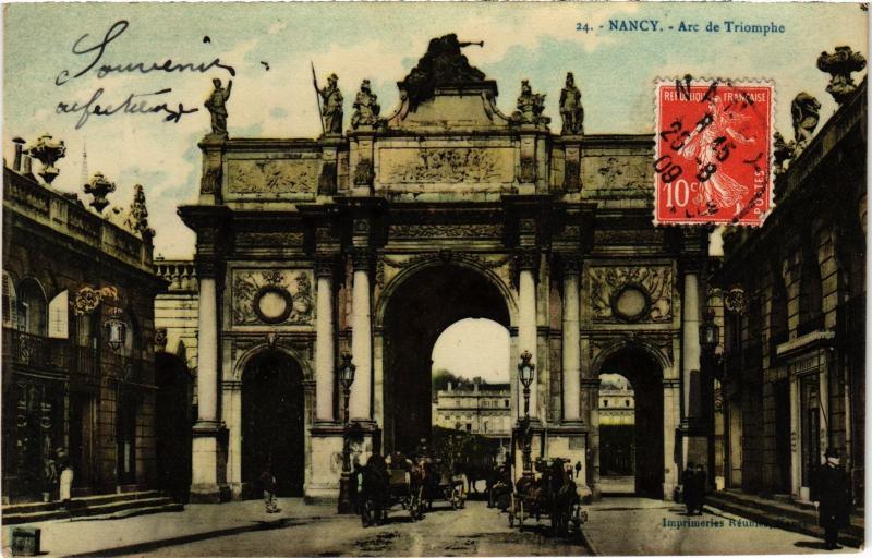 Carte postale ancienne Nancy Arc de Triomphe à Nancy