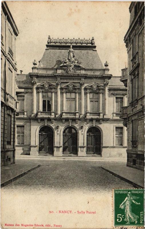 Carte postale ancienne Nancy Salle Poirel à Nancy