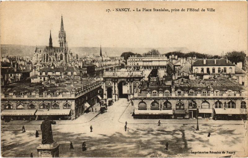 Carte postale ancienne Nancy Place Stanislas à Nancy